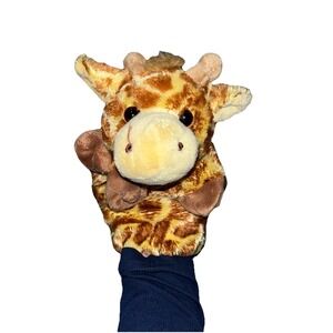 Vintage Caltoy Giraffe Hand Puppet Plush Stuffed Animal Big Eyes Zoo Safari Toy